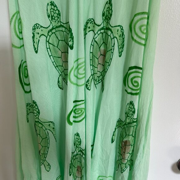 Mint Green Turtle Sundress - Large 22 Bust  New So Gorgeous - Picture 3 of 4